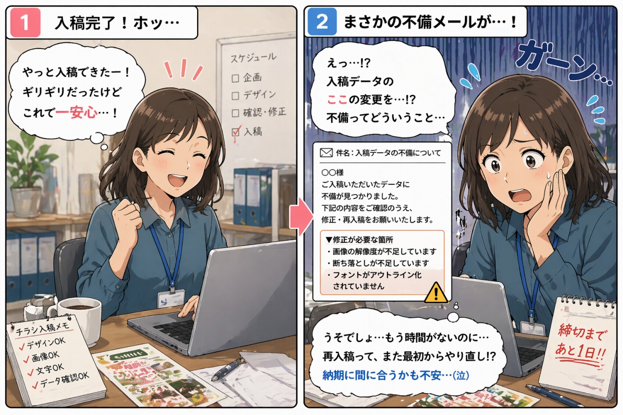 ラクスル入稿