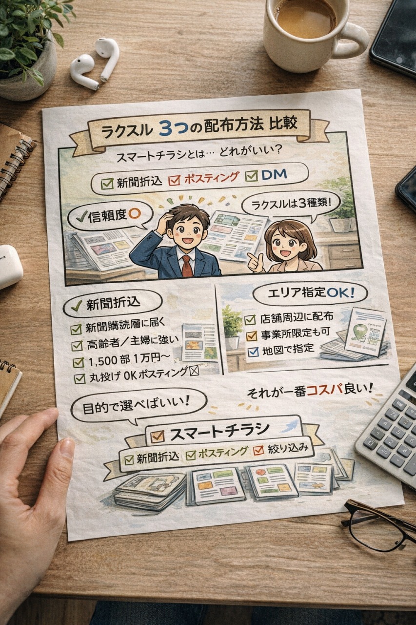 ラクスル３つの配布方法