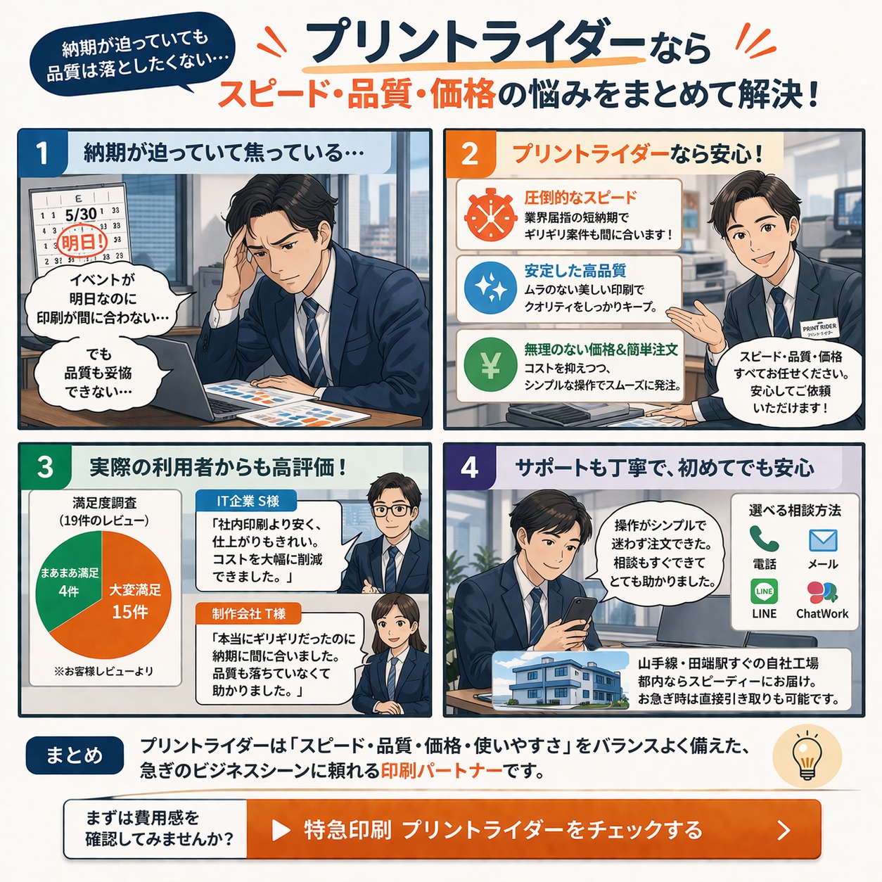 プリントライダーの評判