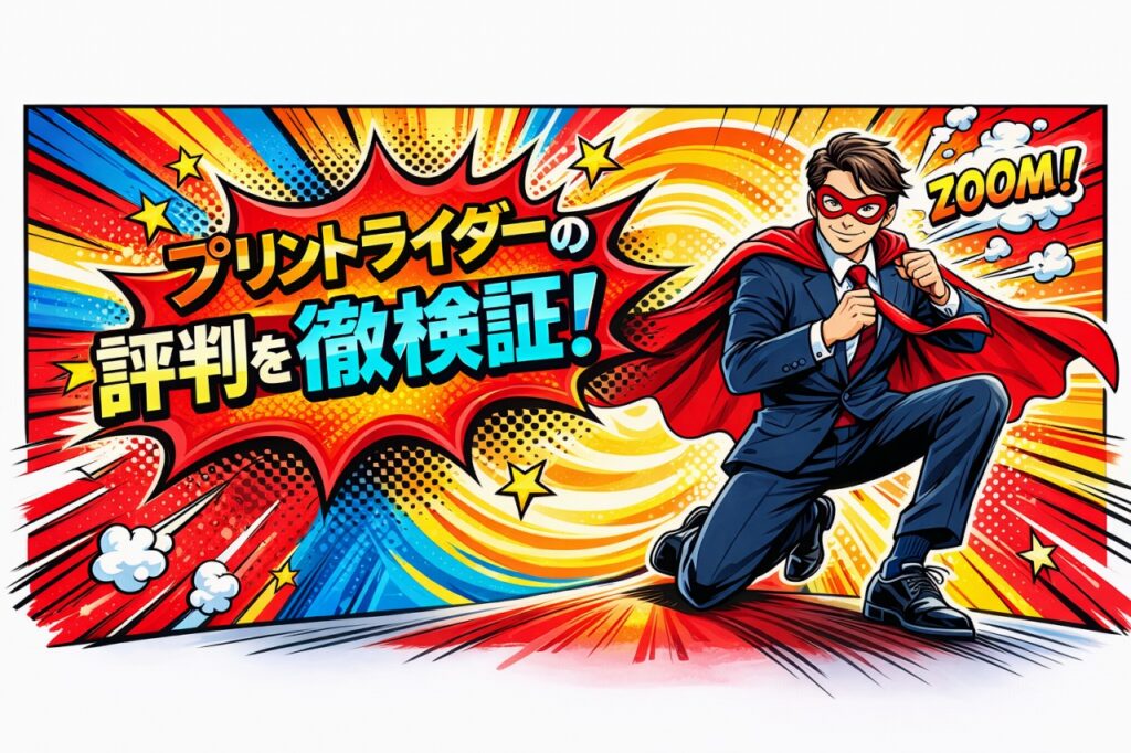 プリントライダーの評判を徹底検証！