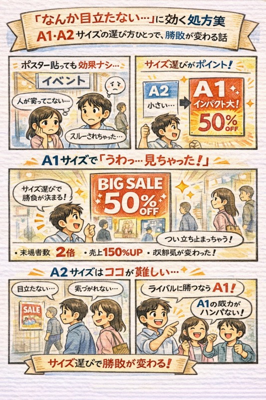 サイズ選び ポスター