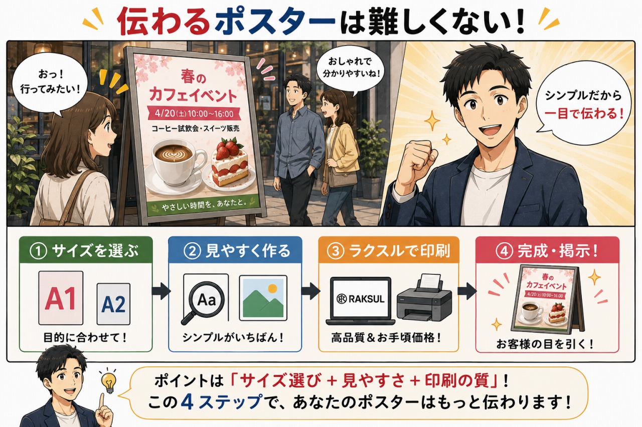 ラクスル ポスター印刷