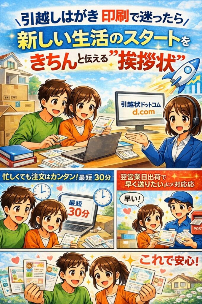 引越しはがき印刷